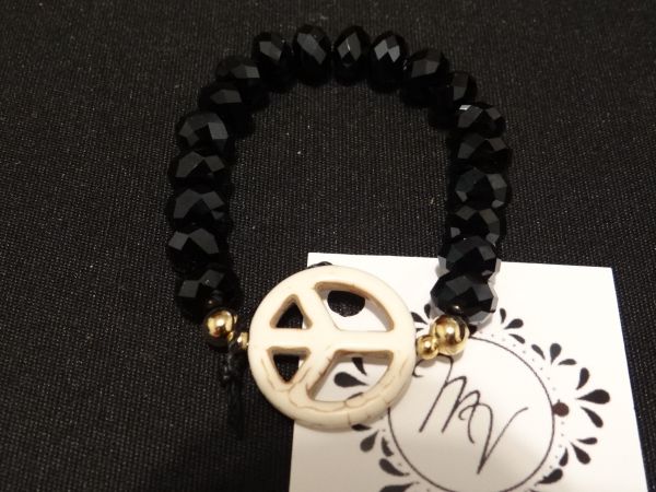 Pulseira cristal preta